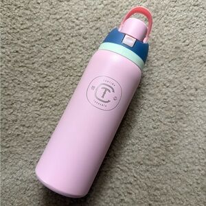 Cantina Taqueria Pink Metal Water Bottle